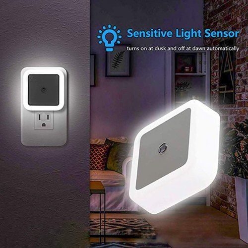 EU Plug Duck Mushroom Wall Socket Light-Control Sensor LED Night Light Bedroom lamp