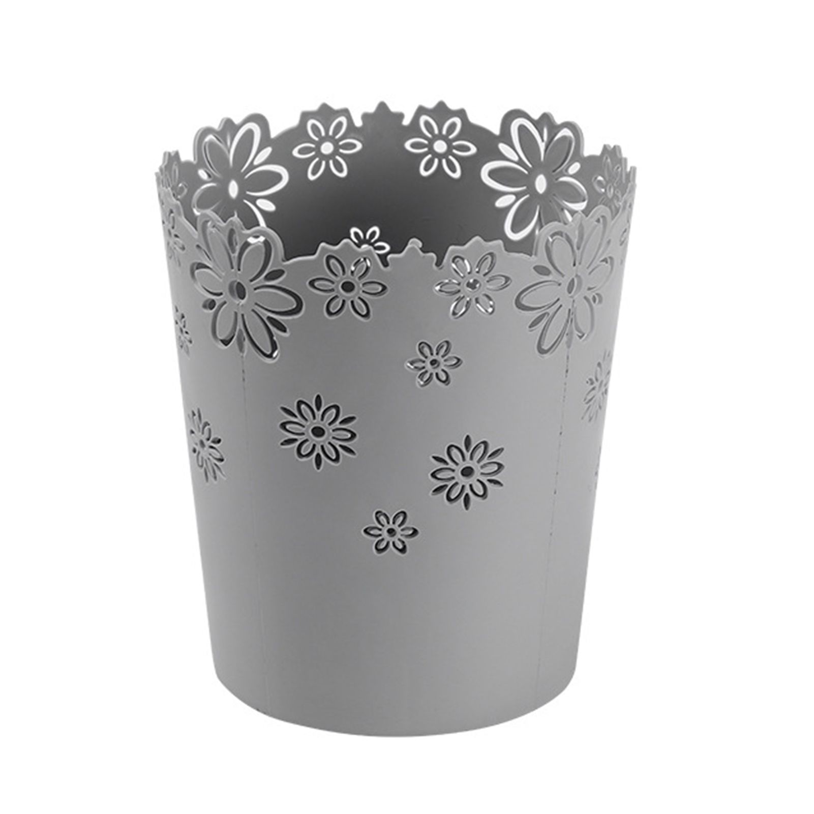 Trash Bin Wear-resistant Hollow Lace Design Storage Bucket