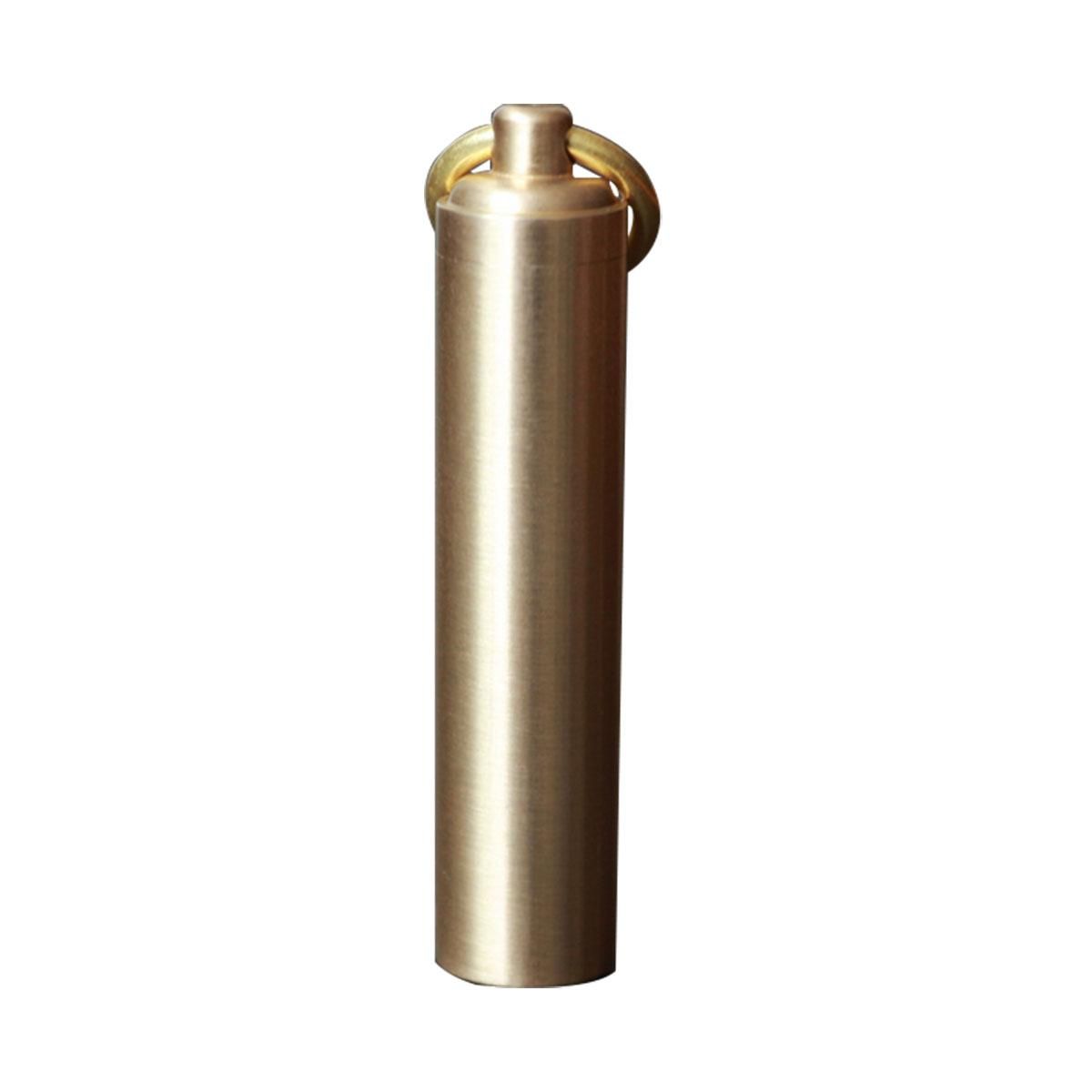 OIMG Mini Outdoor Waterproof Tank Brass Sealed Medicine Box