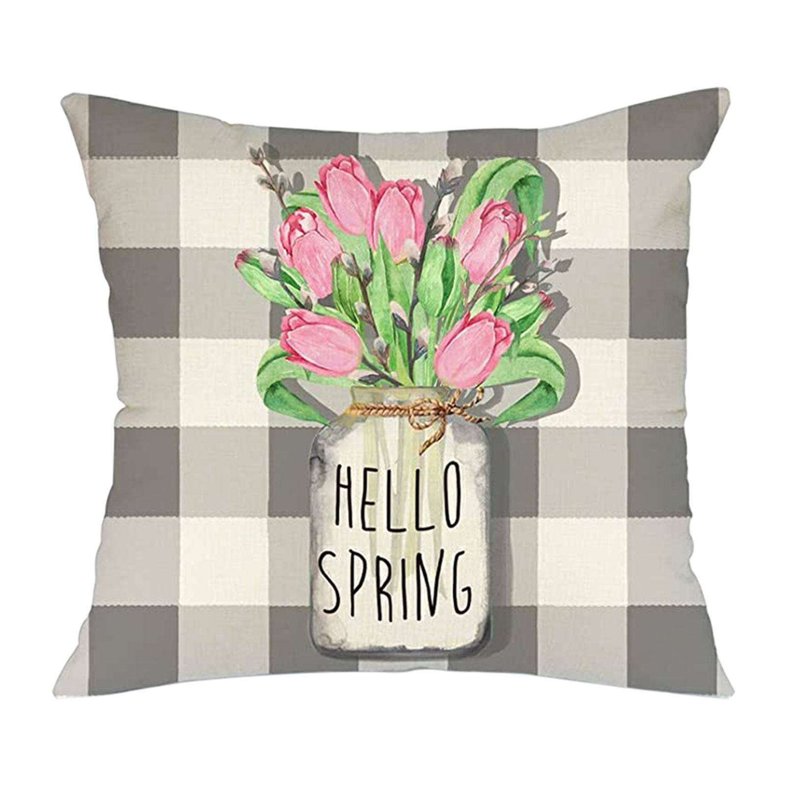 Pillow Case Tear Resistant Fine Stitching Bicycle Floral Cushion Slipcover