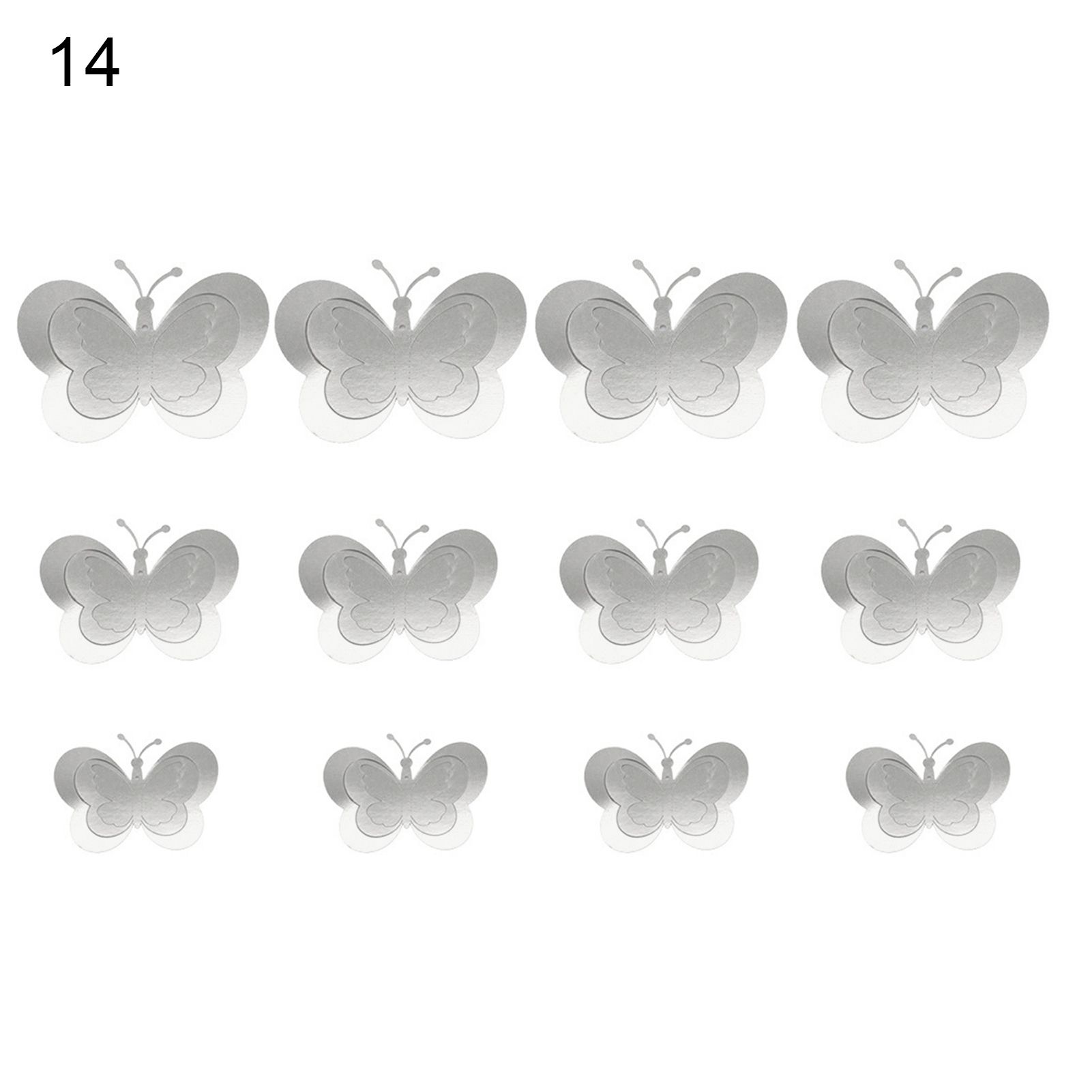 Decorative Decal Vibrant Color Pretty Butterfly Shaped Window Sticker