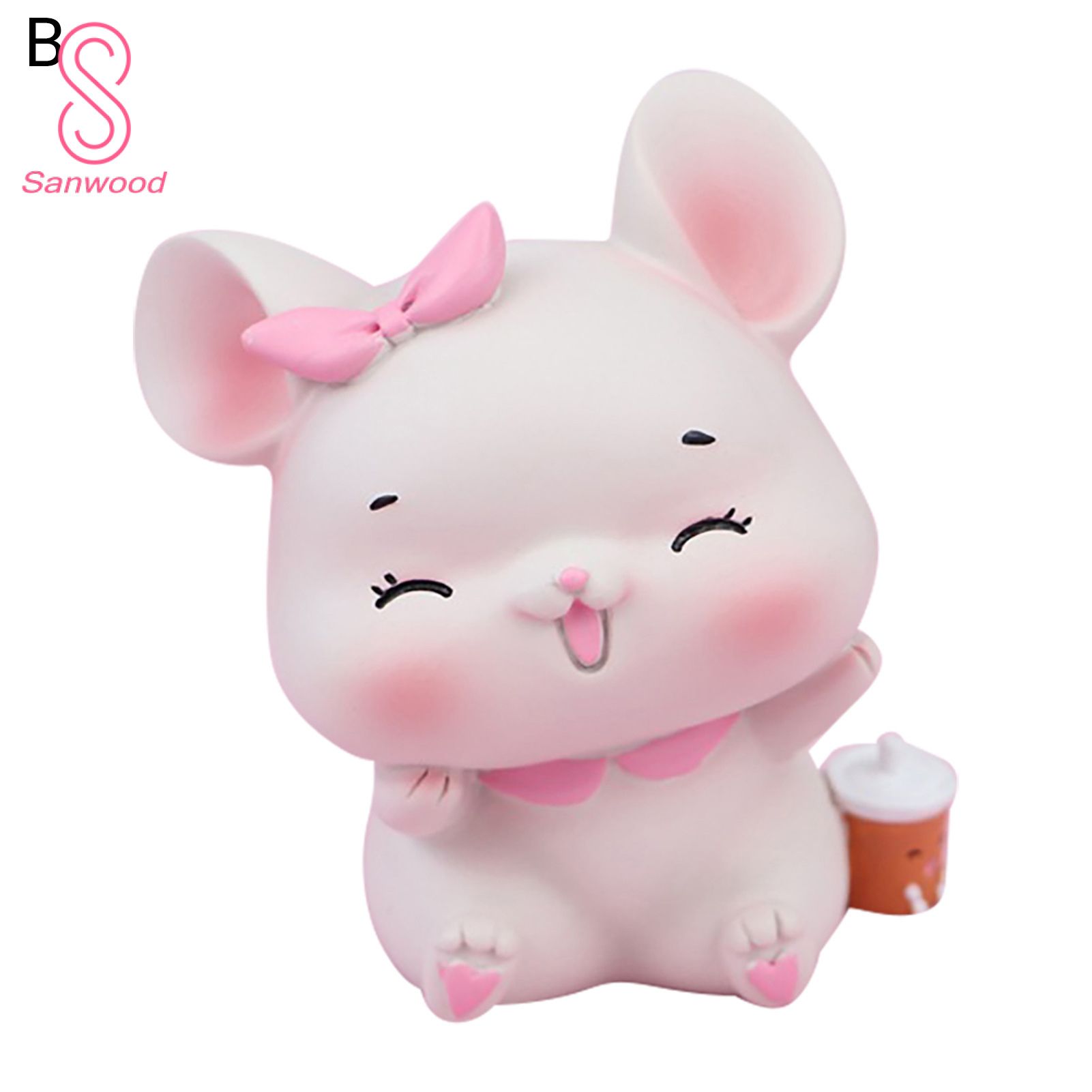 Miniature Mouse Multifunctional Car Center Console Mouse Statue