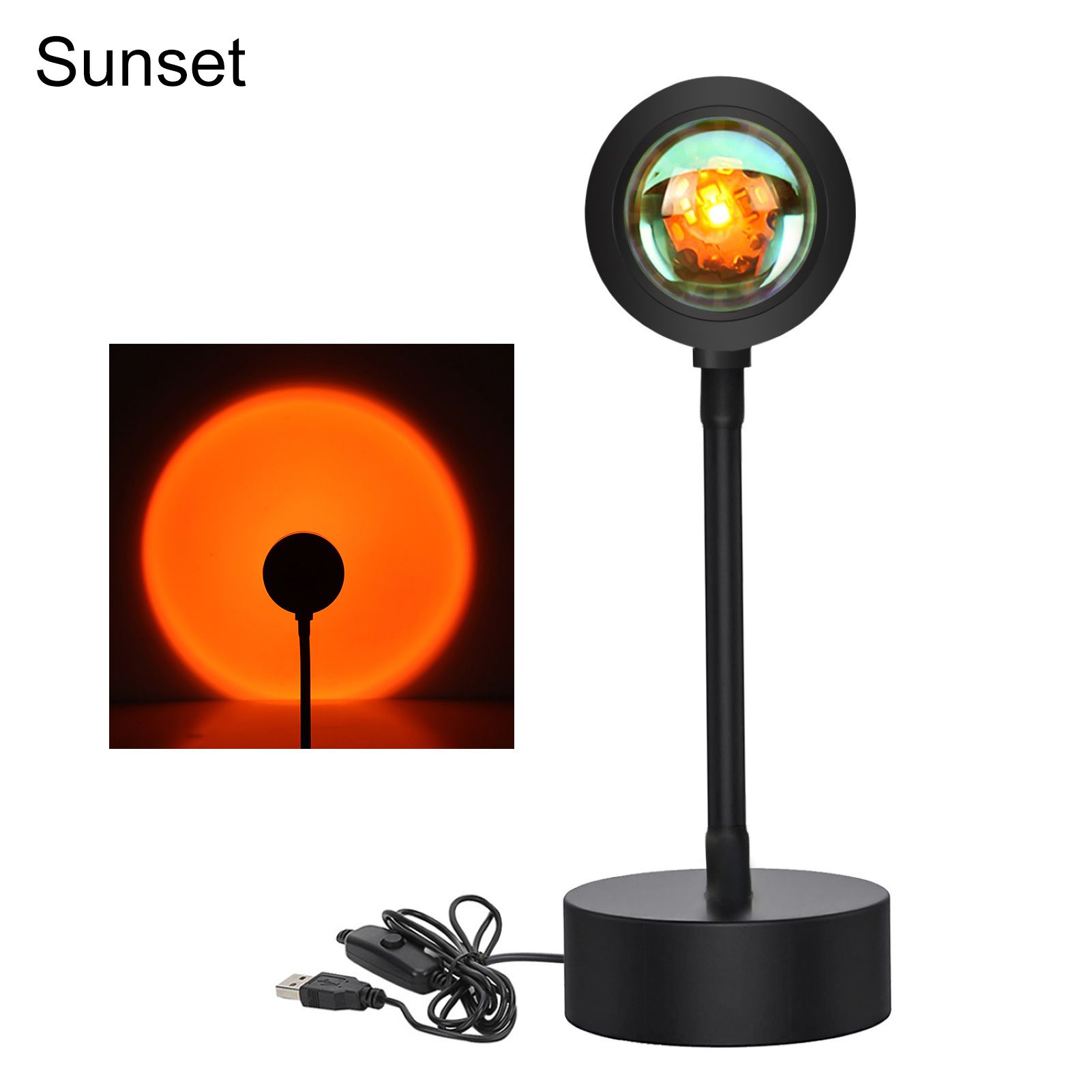 Projector Lamp Portable Rainbow Sunset Projector Lamp