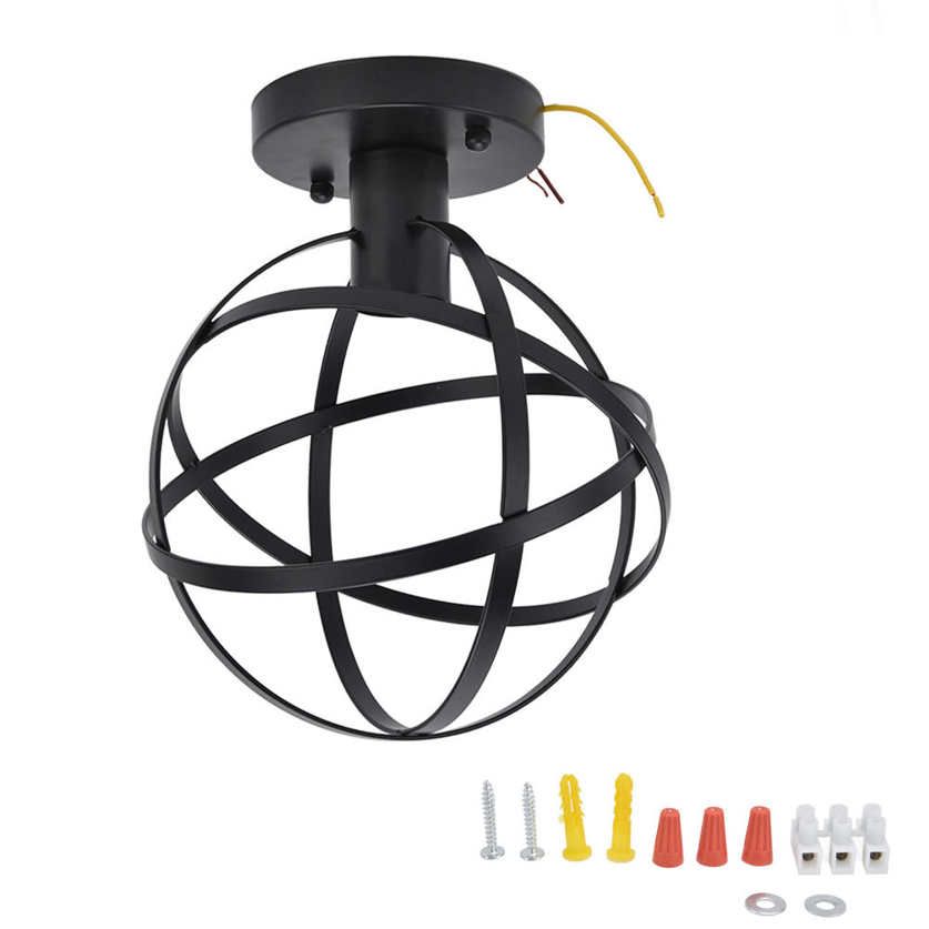 Ceiling Hanging Light Generous Fine Workmanship Lamp Metal Cage for Bedside