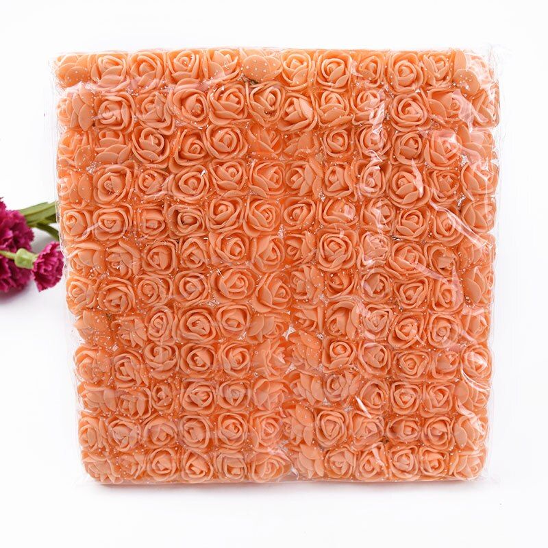 144Pcs/bag  Year Christmas decorative flower wreath diy gifts candy box scrapbooking fake flowers wedding vase for home decor