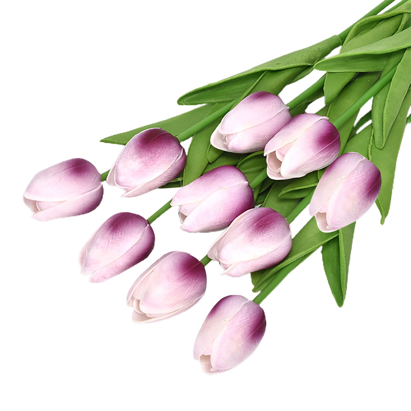 Faux Flowers No Wilting Decorative Artificial Tulips Flowers Branch