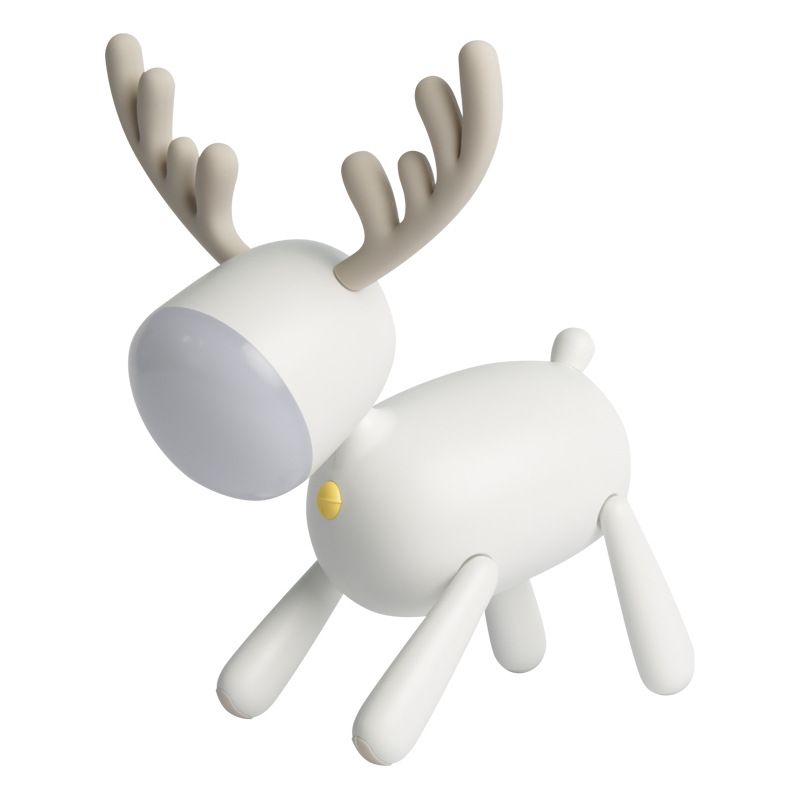 Night Light Cute Rechargeable Reindeer Nightlamp For Bedroom