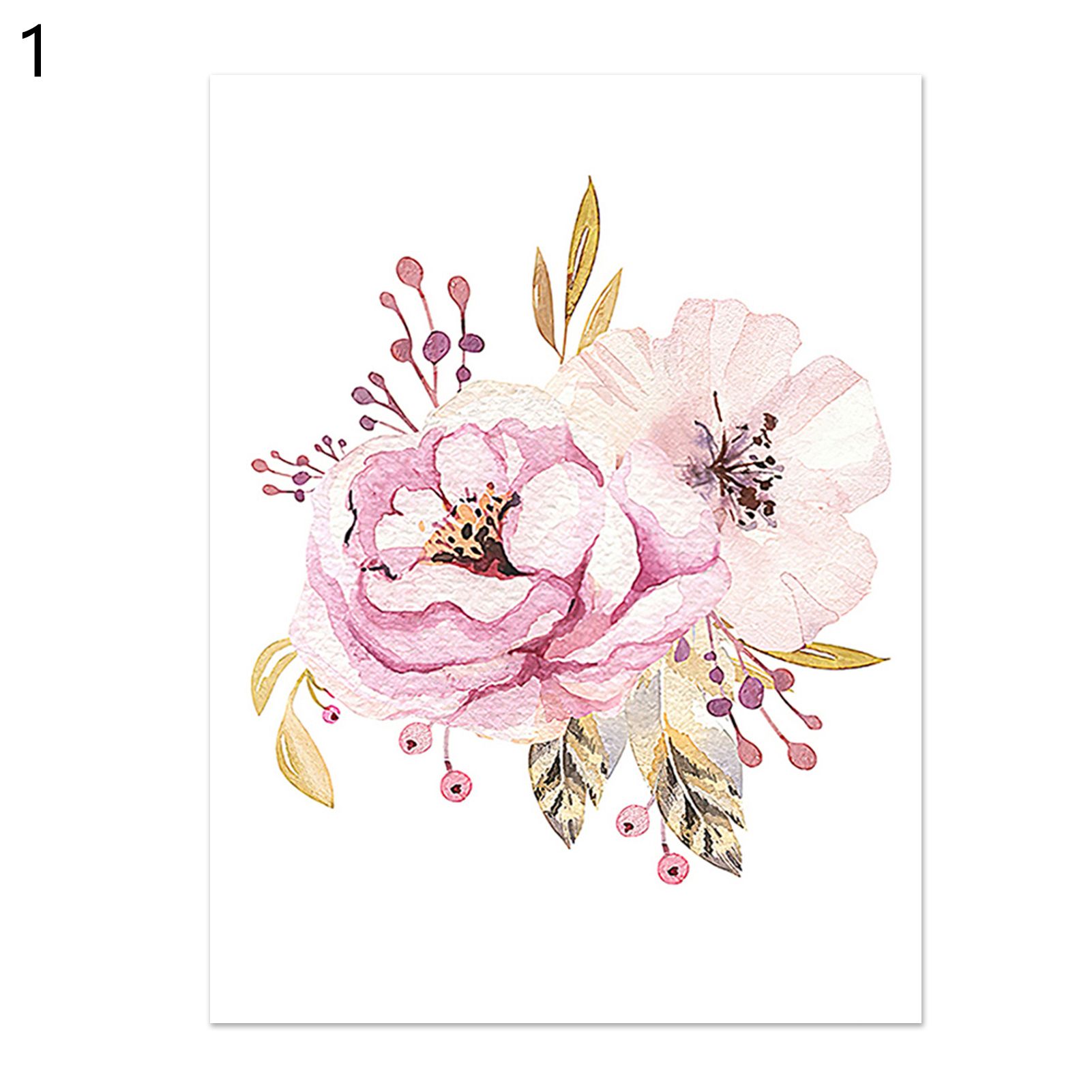 Wall Art Posters Professionally Printed Assorted Peony Blossom Art Painting