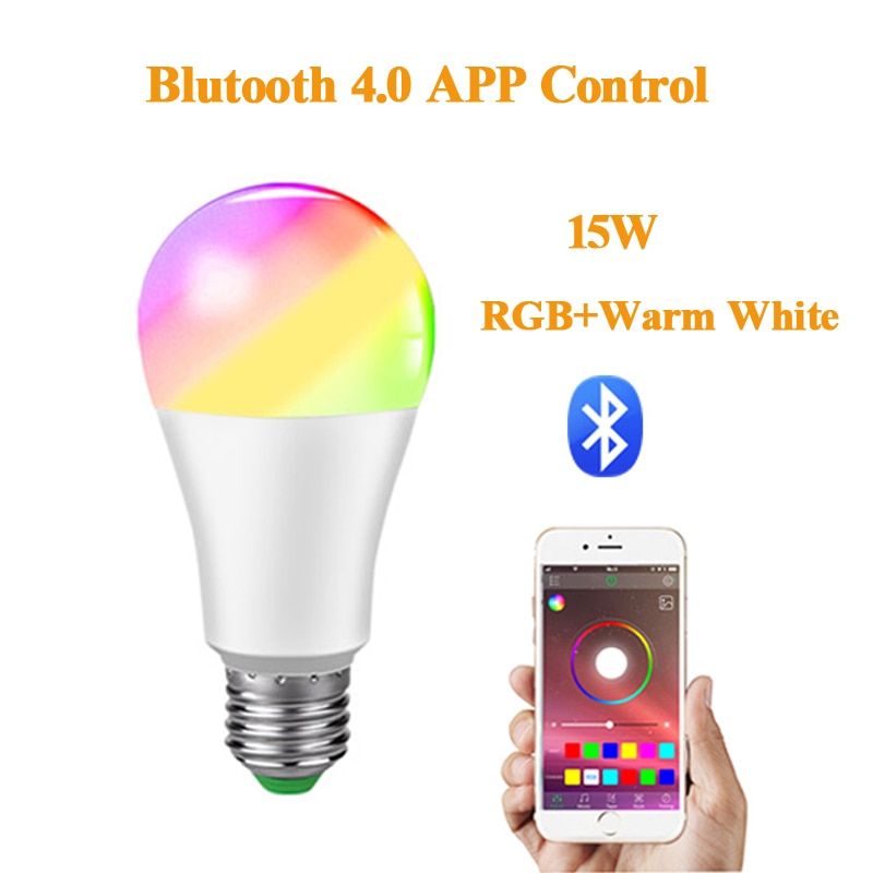 WIFI Bulb Smart Light Bluetooth APP Control E27 LED Lamp RGB RGBW RGBWW Magic Light Bulb 5W 10W 15W Spotlight Home Decor 85-265V