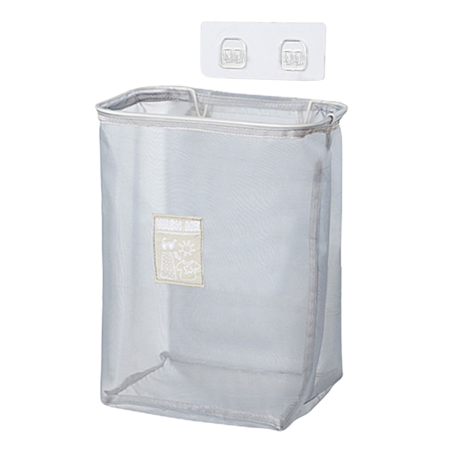 Laundry Basket Wall Mounted Large Capacity Net Yarn Clothes Storage Baskets Holder for Home