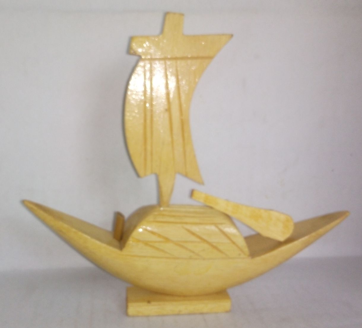 (2pc) Wooden Boat Showpiece/ Nowka / নৌকা