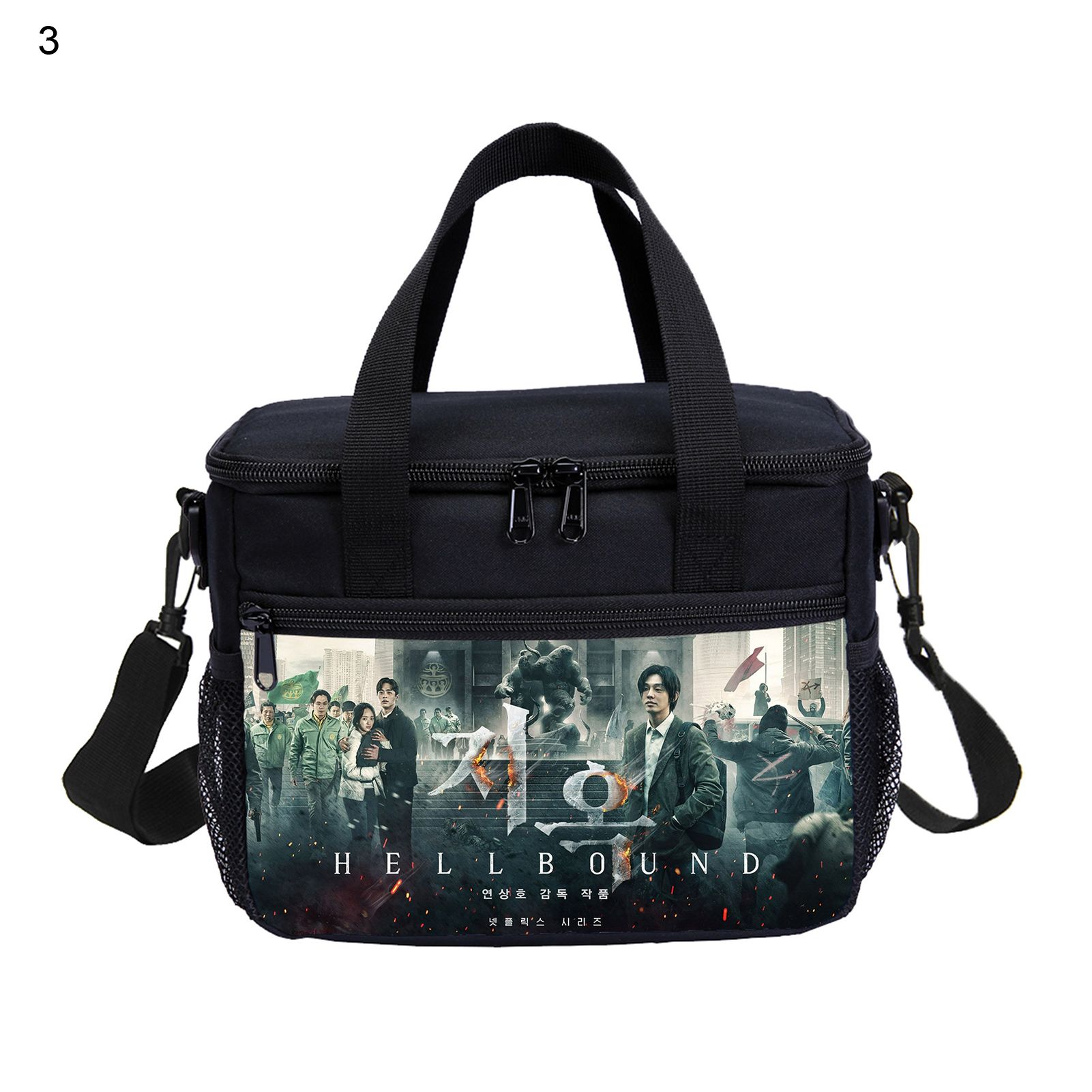 Food Carry Bag Durable at Insulation Clear Pattern Lunch Bag