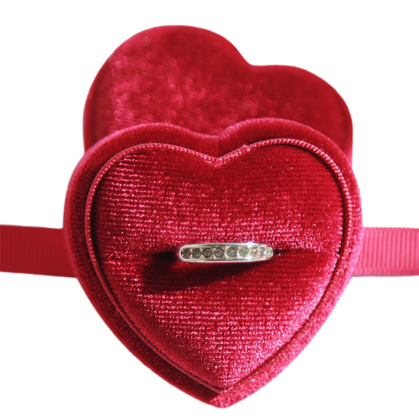 Proposal Ring Box Lidded Elegant Romantic Rings Earrings Box