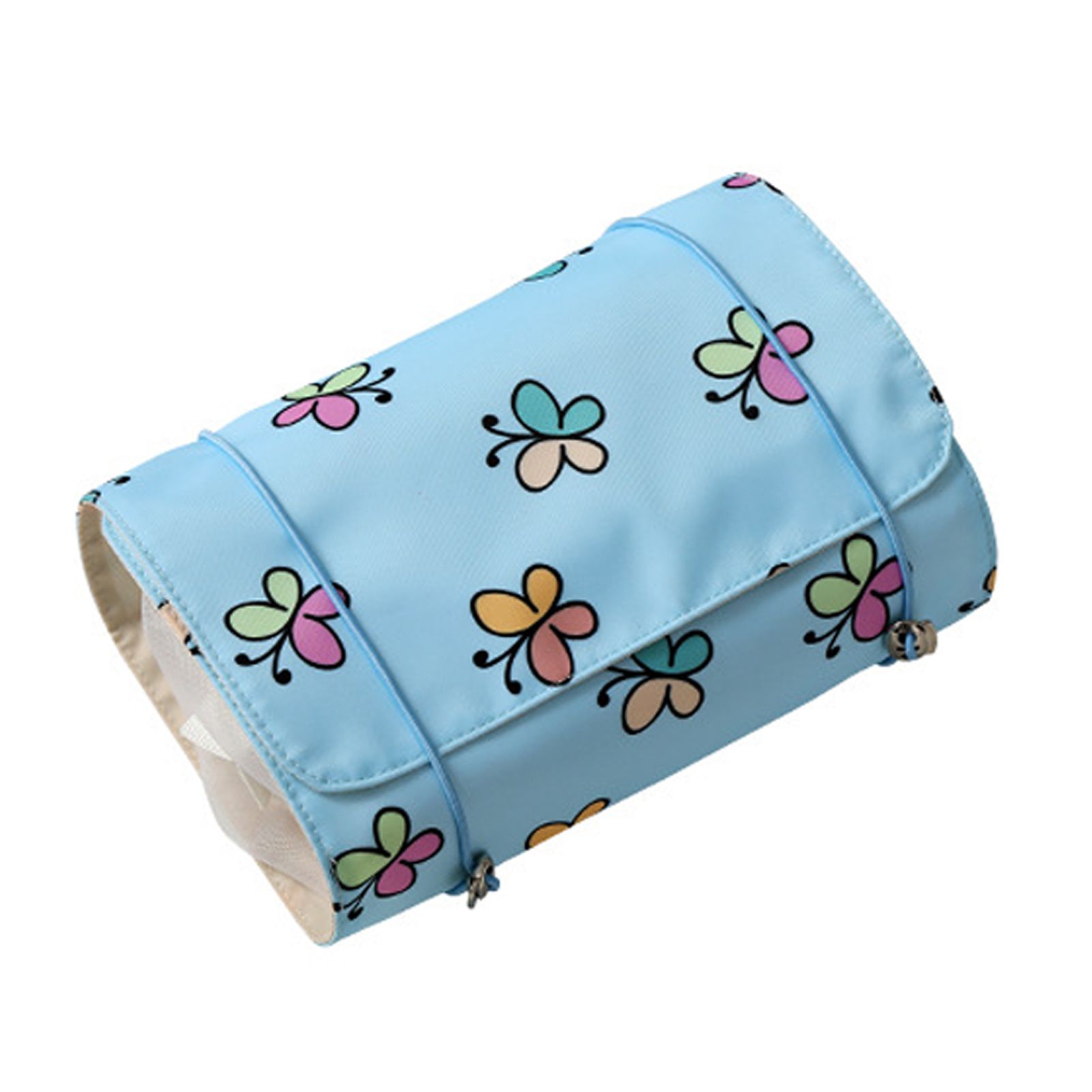 Travel Cosmetic Bag Foldable Detachable Polyester Large Capacity Toiletry Bag for Outdoor