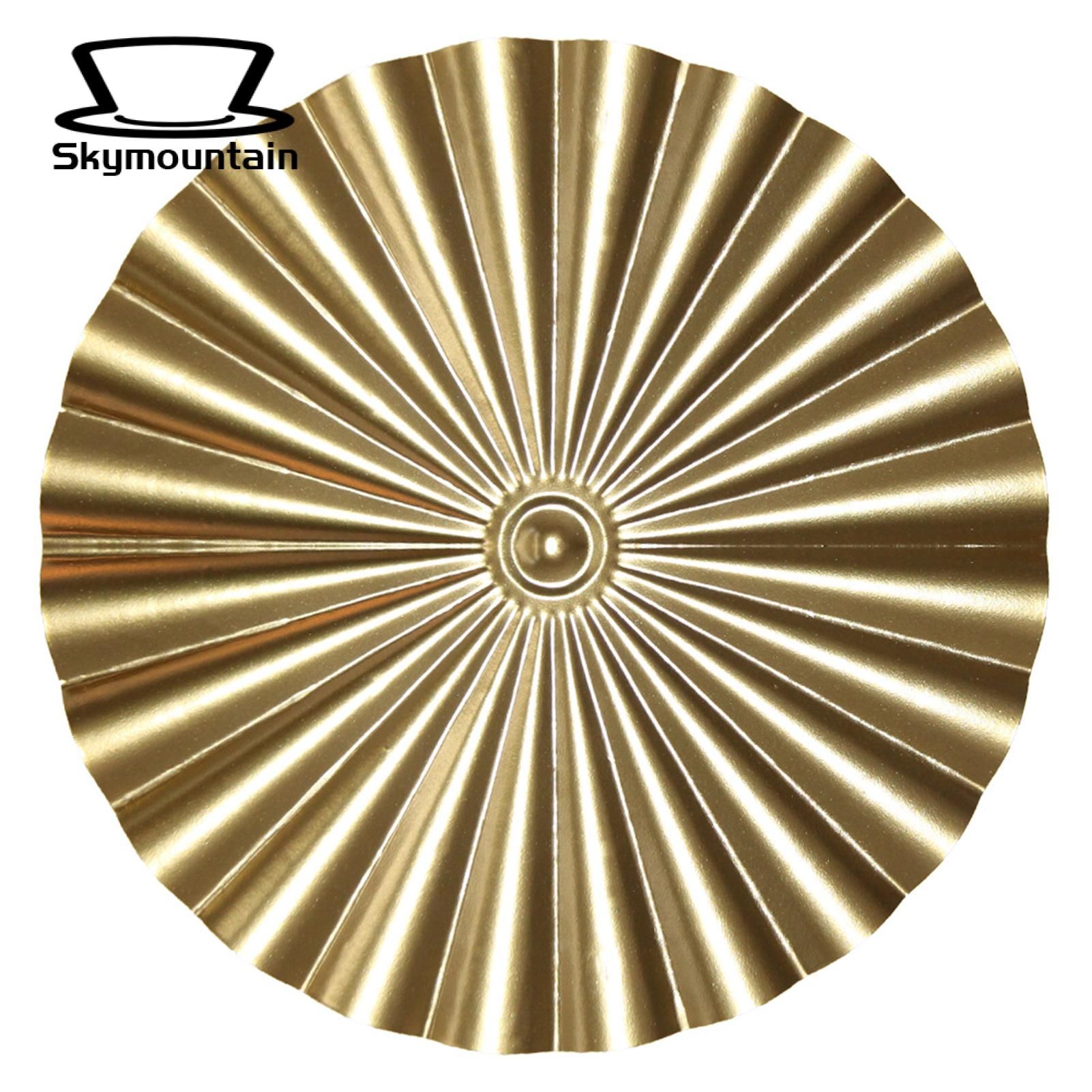 Skymountain Round Wall Decoration Fade-resistant Retro Round Disc Wall Decor