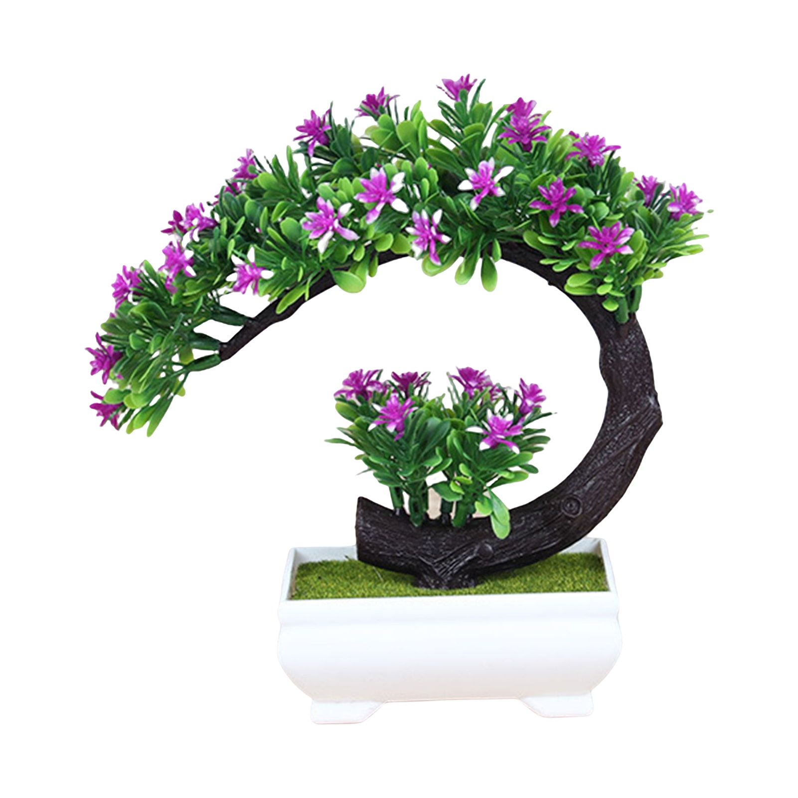Artificial istic niature Red Lotus Potted Ornament