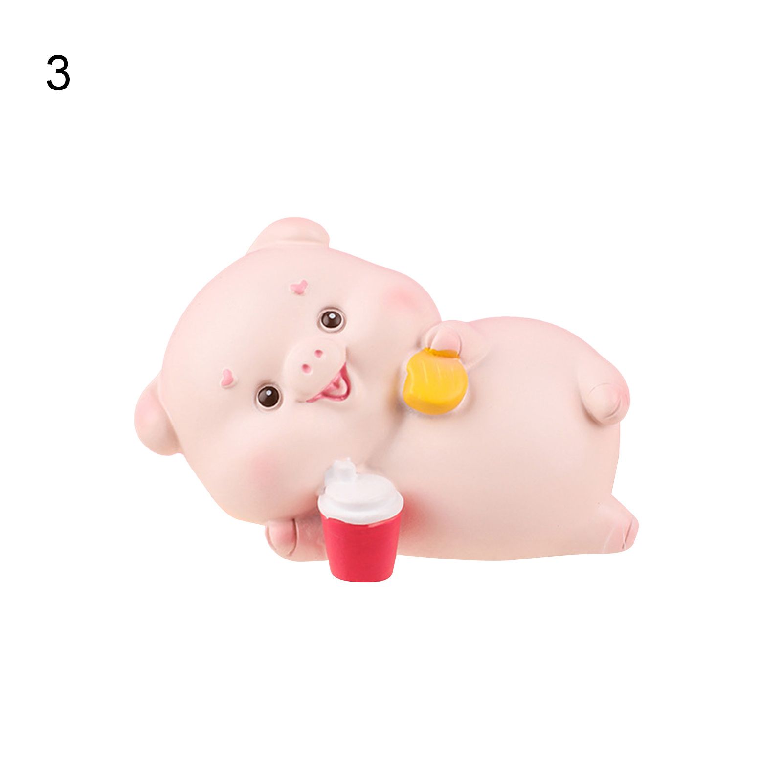 niature Sculpture Wear-resistant cro Lape Cat Pig Rabbit Statue