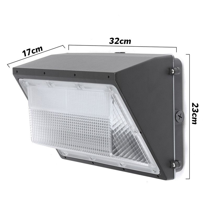 Decorate Your Life 120W 132 LED Light Wall Pack Waterproof Commercial Industrial Outdoor Security Fixture IP65 12000lm AC100-277V White