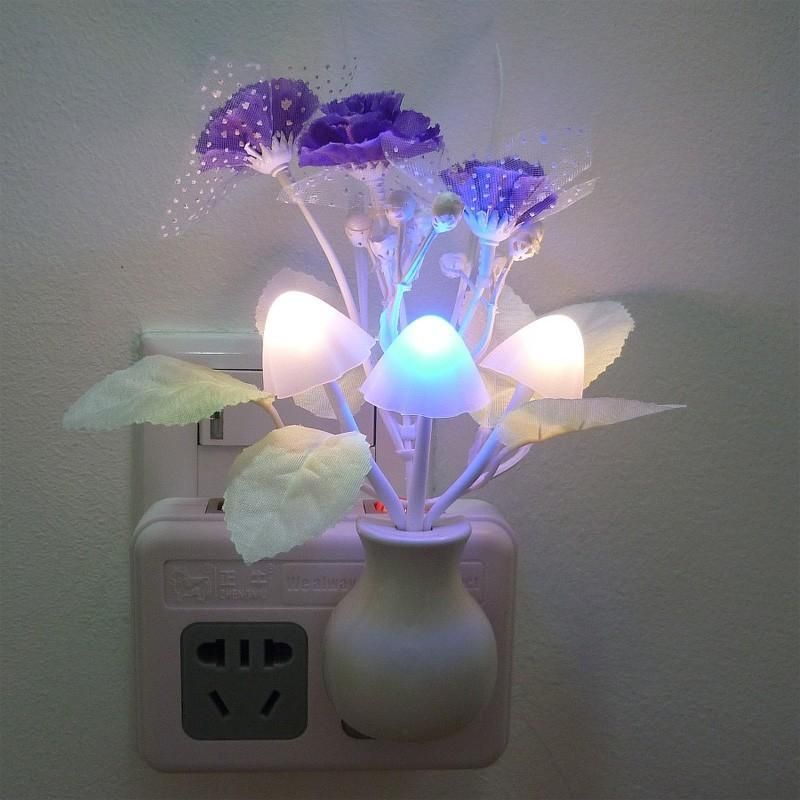 LED Mushroom Night Light Lamp - Multi Color - Table Lamp