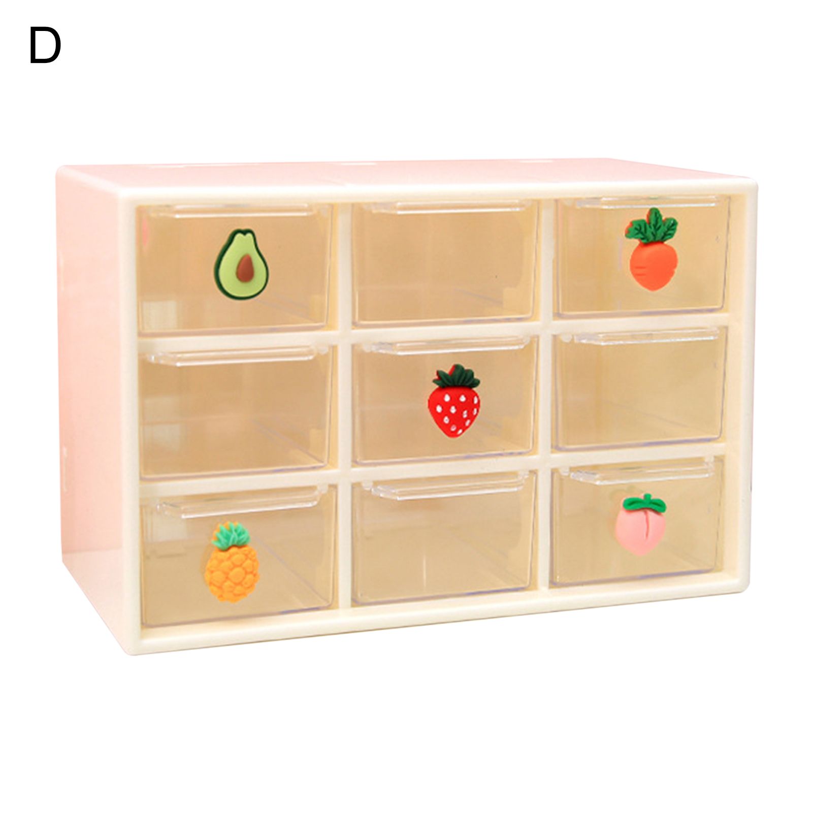 Storage Box Burr Free Makeup Organizer Storage Box with Mini Stickers Set