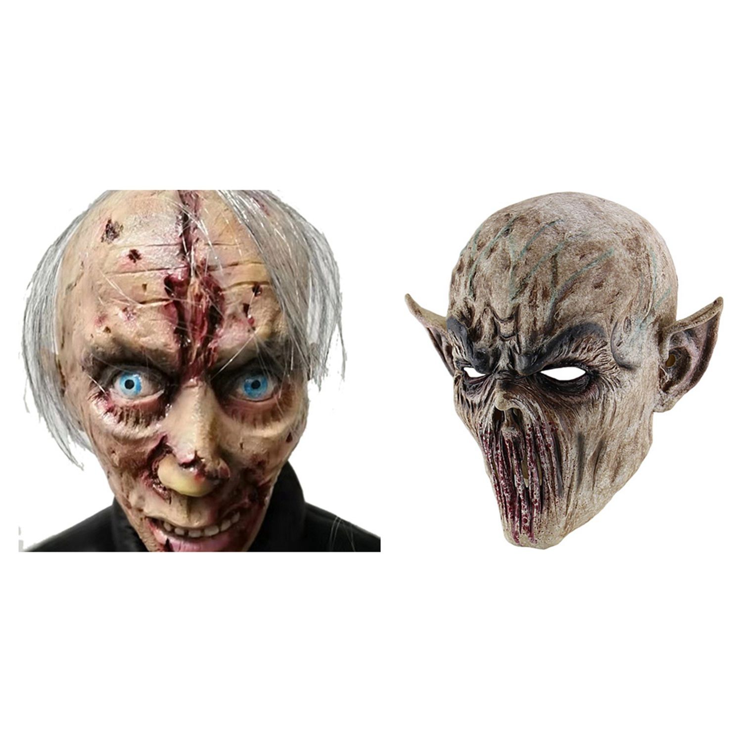 Halloween Bloody Scary Horror Mask Adult Zombie Mask with Halloween Horror Zombie Masks , Cosplay Prop