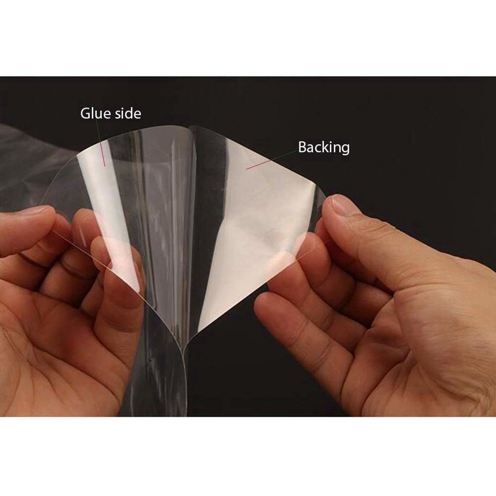 GC 2mil Transparent Furniture Protective Film Heat Resistance Gloss Table Top Cloth Mat Self-Adhesive Stickers size