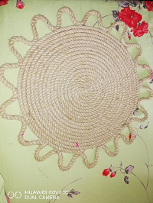 Beautiful Hand Work Jute Carpet