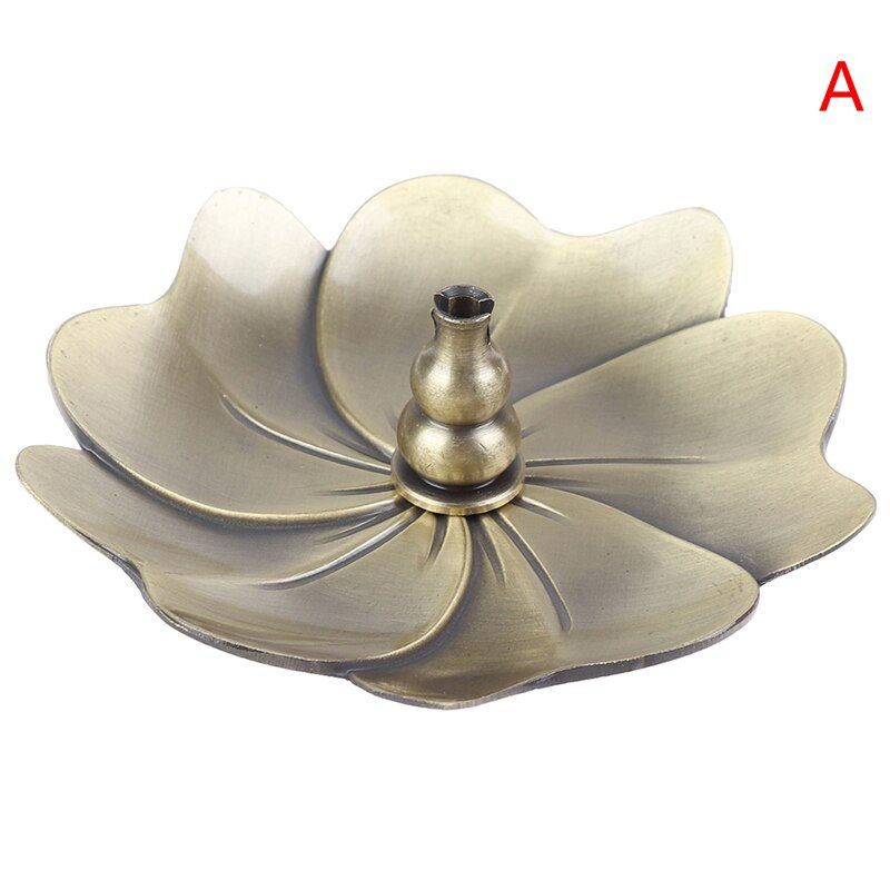 1PCS Metal Backflow Incense Burner Alloy Fragrance Furnace Plate Stand Incense Holder