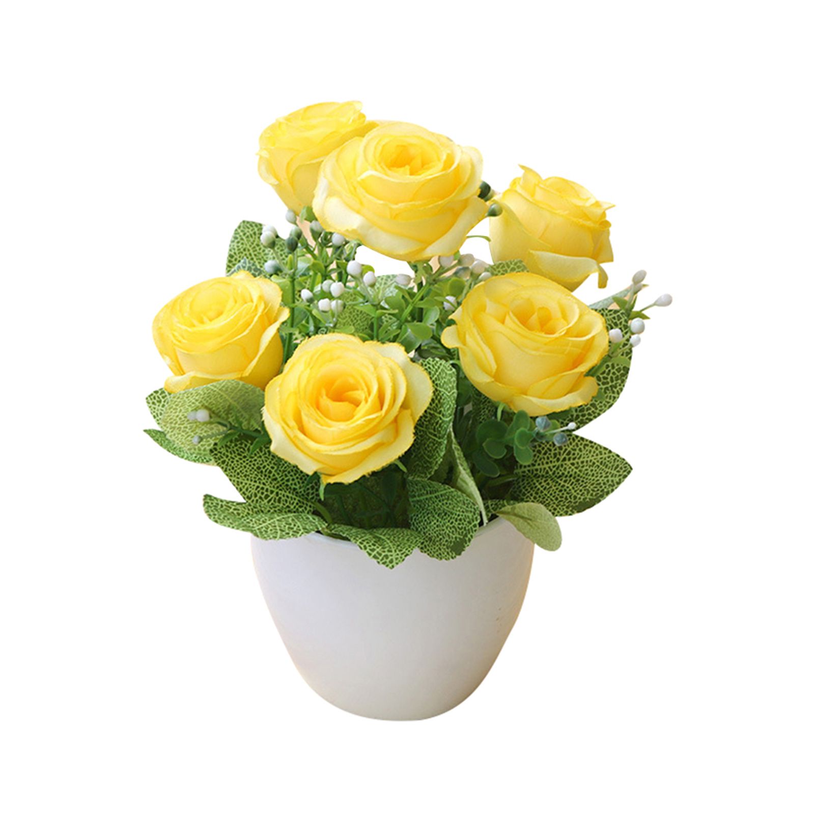 Simulation Potted Good Craftsmanship Simulation Rose Decor