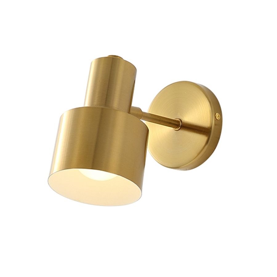 Durable LED Wall Light Adjustable Direction Mirror Bathroom Light Golden Stair Light Bedroom Iron Wall Lamp