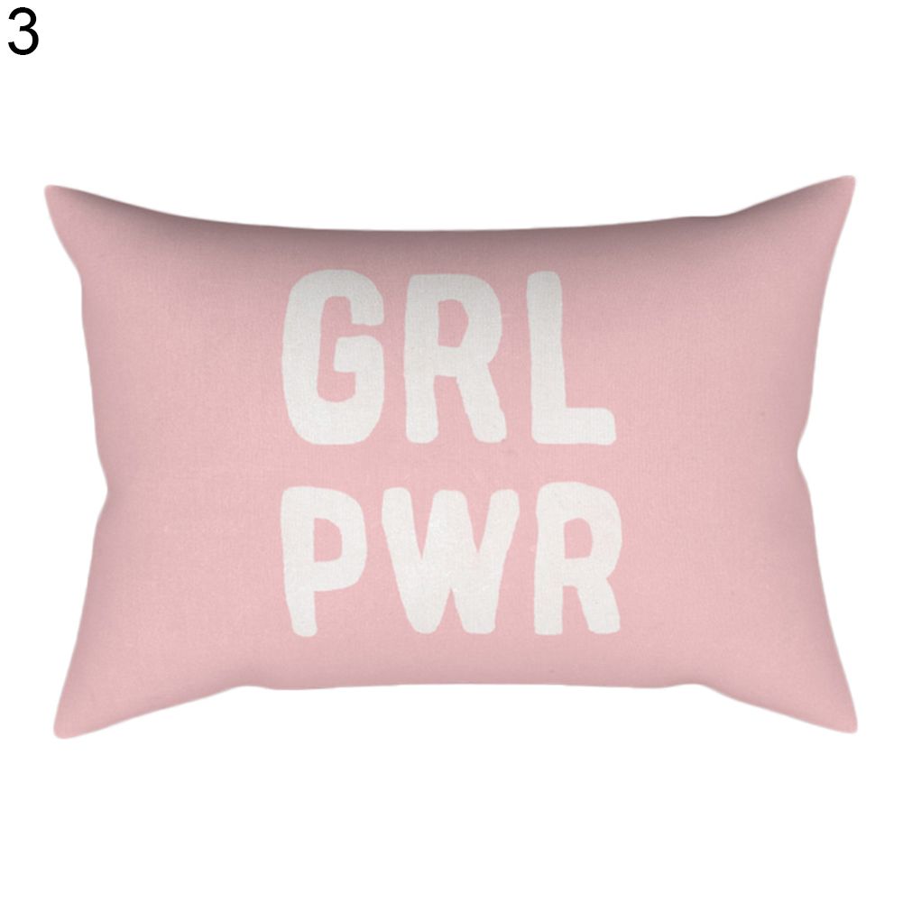 30x50cm Decorative Rectangle low Case Train Flower Letter Cushion Cover
