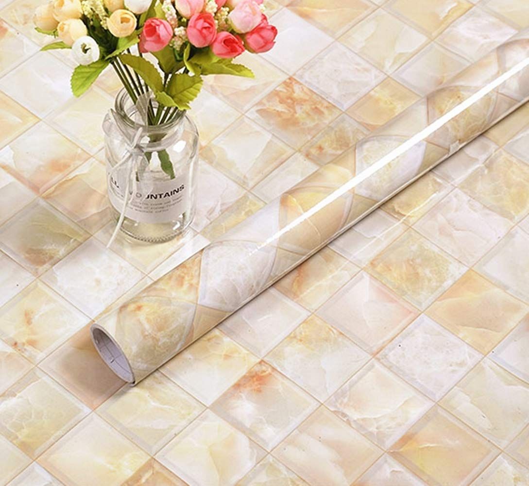 Top Quality Cabinet PVC Self-Adhesive Wallpaper ( 20 sqf ) 10 feet * 2 feet