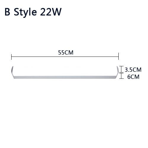 Modern Wall Lamp Super Bright Long Strips Led Mirror Light Simple Style Indoor Decors Acrylic Lamps for Bathroom Bedroom Kitchen