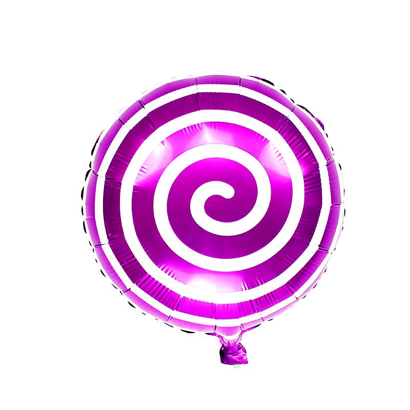 GC Candy Balloons 1pc 18inch Round Colorful Candy Foil Balloons Birthday Wedding Party Lollipop Balloons Decorations