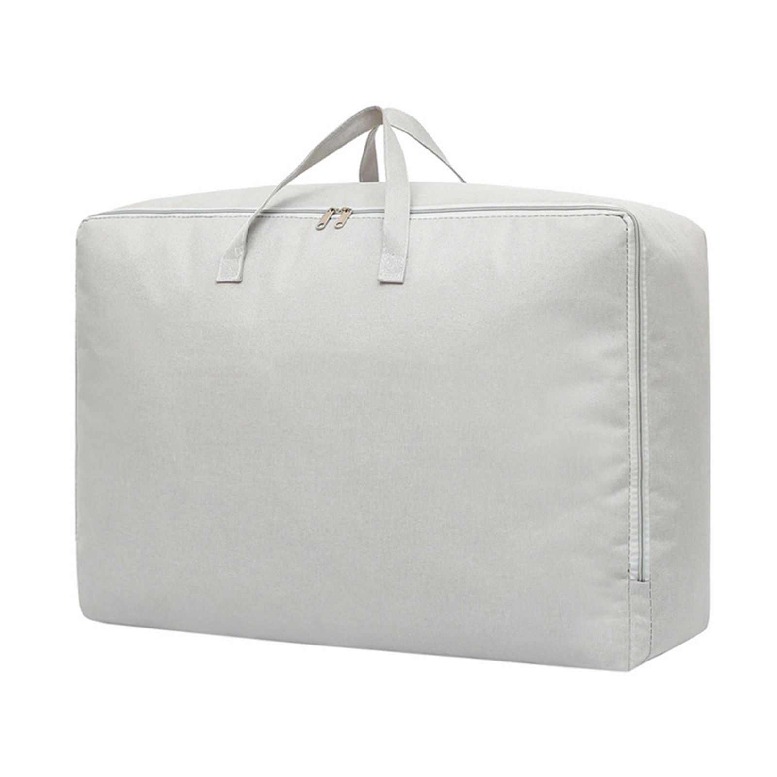 Quilt Storage Bag Solid Color Waterproof Cotton-Flax Clothing Container for Wardrobe