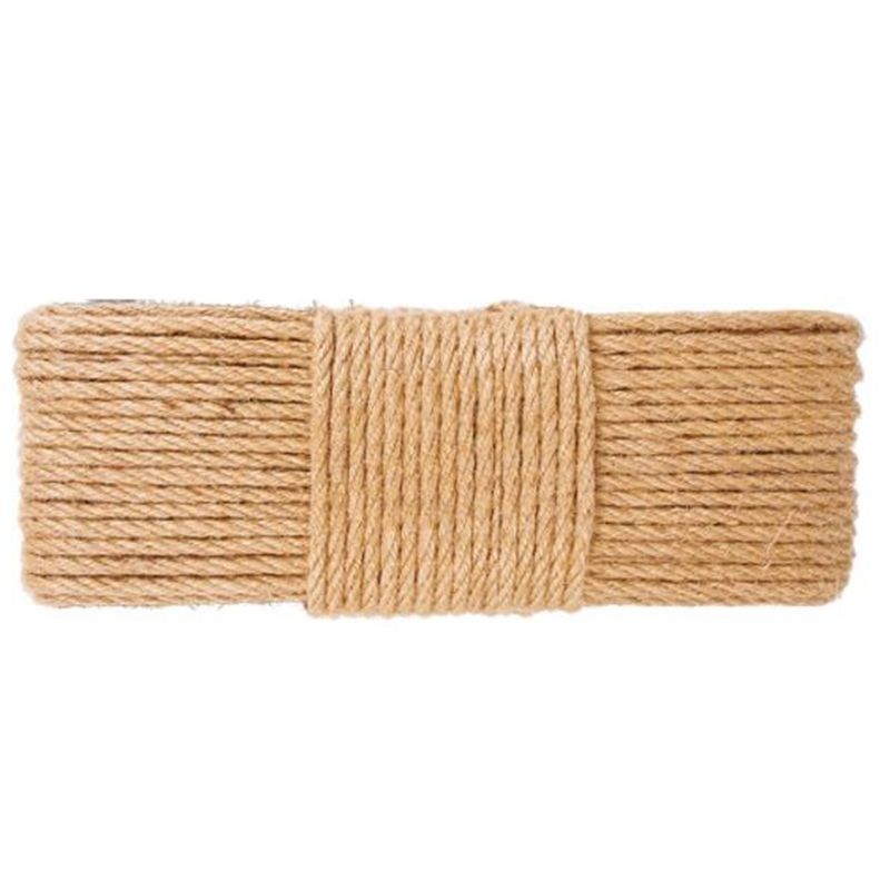 Individual 20M 6mm Hemp Rope Decorative Hemp Rope Sisal Rope Thick and Thin Jute Rope Handmade Diy Hemp Rope Cat Claw Rope