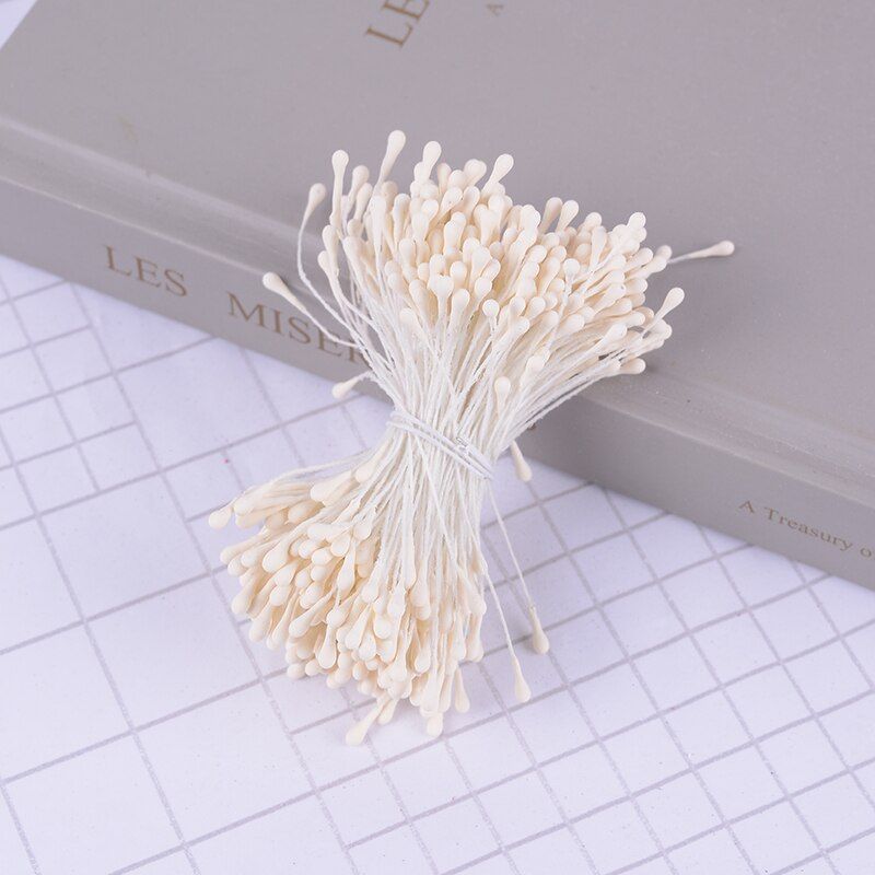 400pcs 1.5mm Mini Stamen Sugar Artificial Flower Head For Wedding Party Home Decoration DIY Christmas Scrapbook Accessories