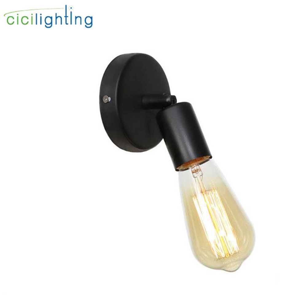 Mini American Europe Country Wall Lamps Lights Retro Vintage Edison Home Bronze Black  Wall Lantern Promotion cicilighting