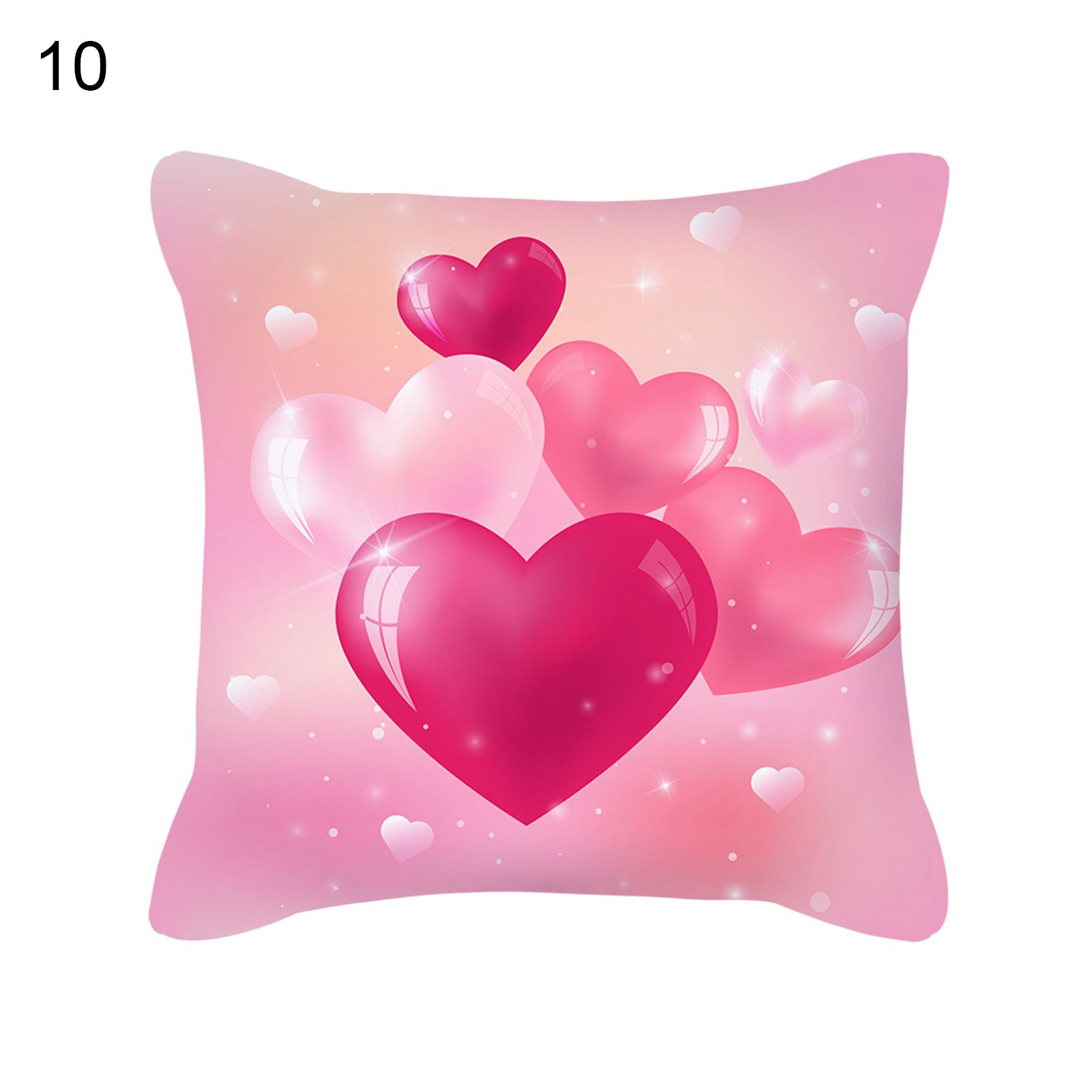 lowcase Romantic Love Assorted art Shape Pattern Couch Throw Cushion Case