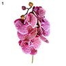 1Pc 6Heads Artificial Butterfly Orchid Silk Flower Home Wedding Party Decor