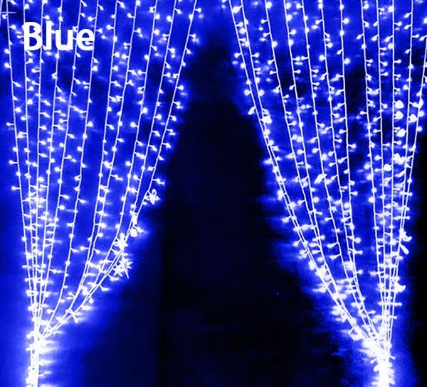 4*0.6/3*1/3*2/3*3m led icicle curtain fairy string light fairy Christmas light for Wedding home party decoration 220V --White--2 x 2  Meter