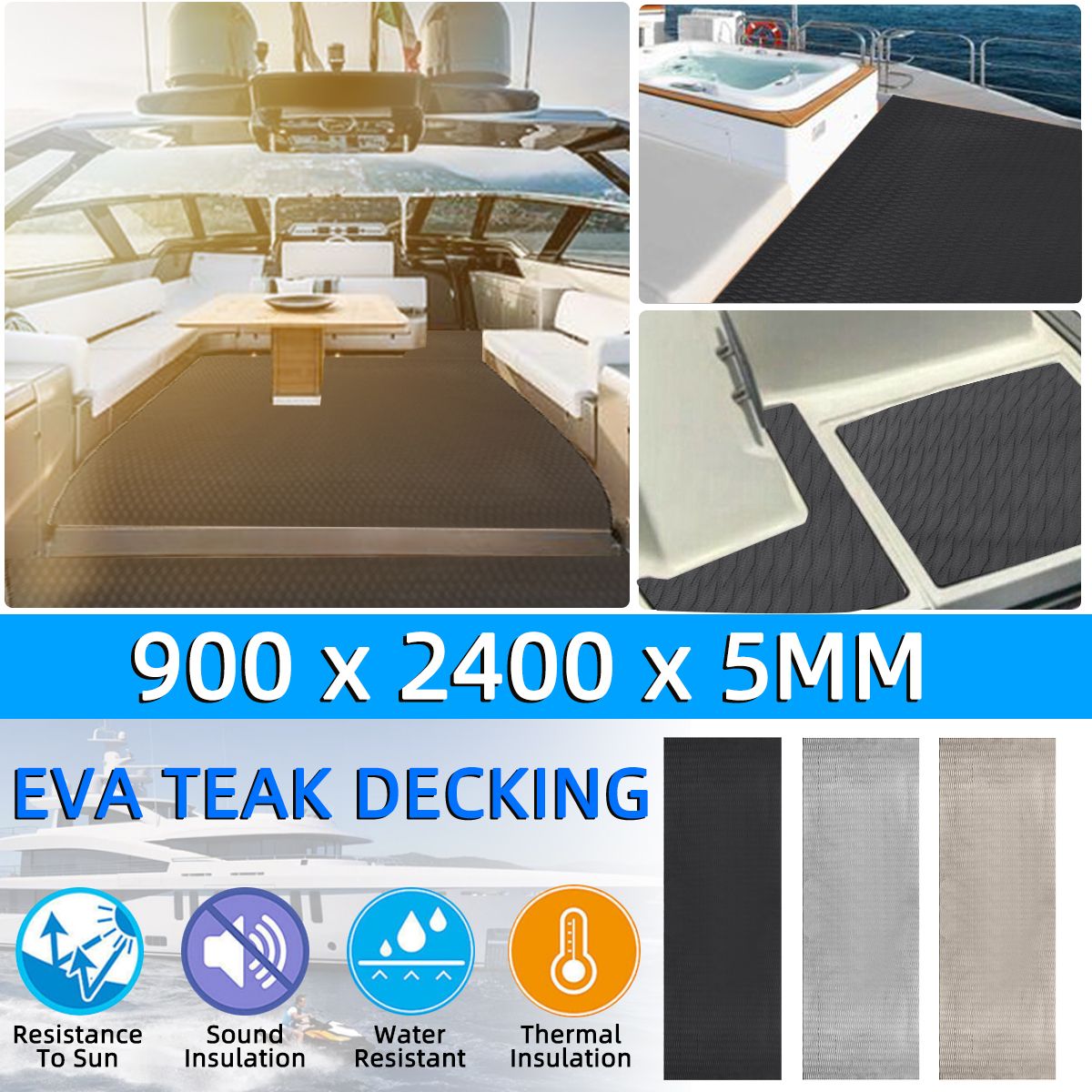 Pick for you  Flooring Teak EVA Foam Boat Marine Yacht Decking Sheet Carpet Pad Self Adhesive