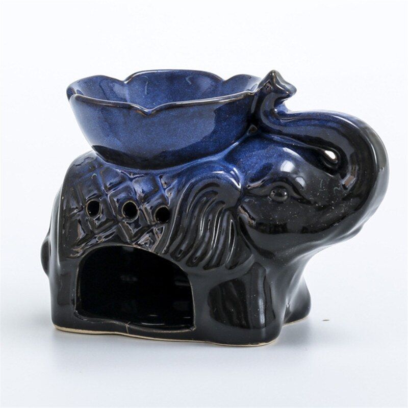 Thai Ceramic Aroma Burner Creative Incense Burner Candle Holder Censer Aroma Furnace Essential Oil Lamp Hotel Home Decoration