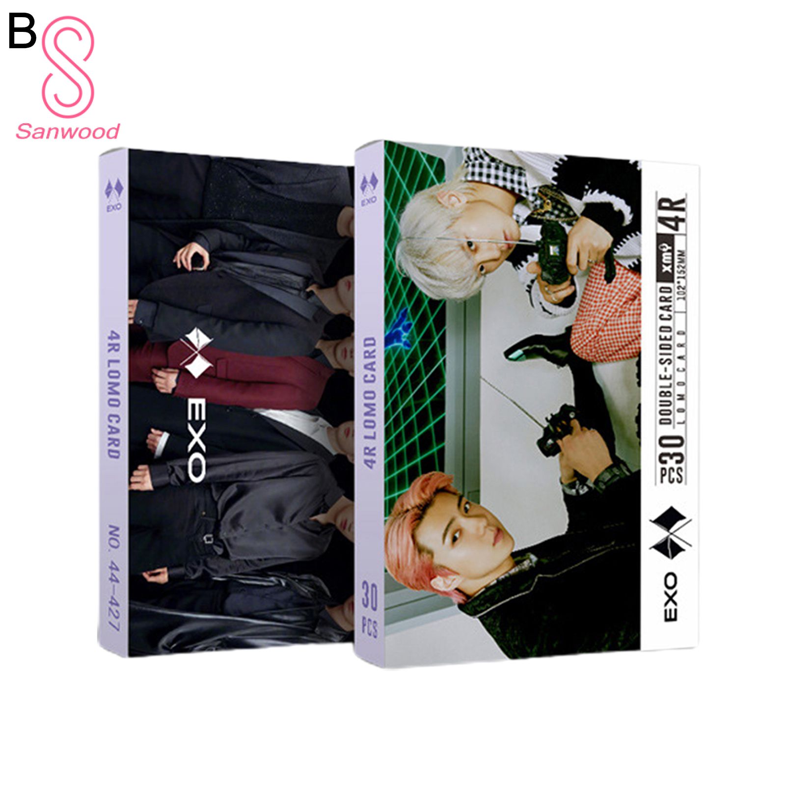 30Pcs/Set Album Card Kpop Seventeen EXO GOT7 TWICE Star Peripheral Fans Collection Art Paper Kpop Idol Figure High Definition Album Card for Gifts