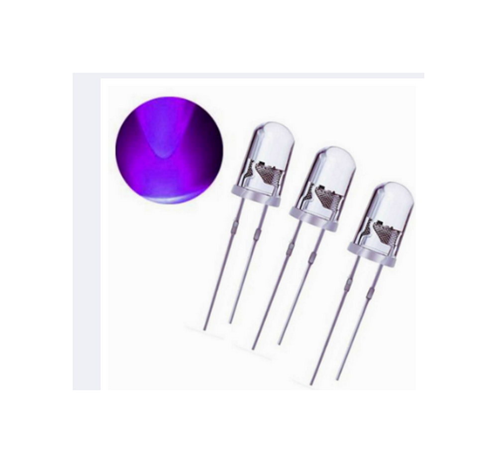 5Pcs 5Mm Round Uv Led