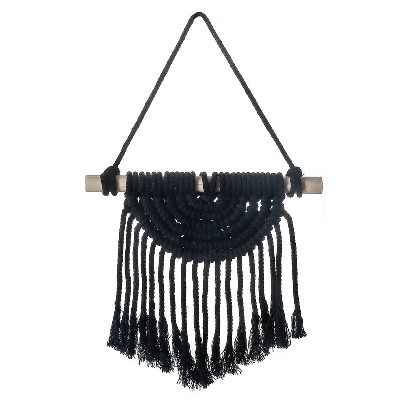 1PC Handmade Wall Hanging Tapestry Dream Catchers Decoration Home Feather Crafts Ornaments Car Decoration Black Tapestry