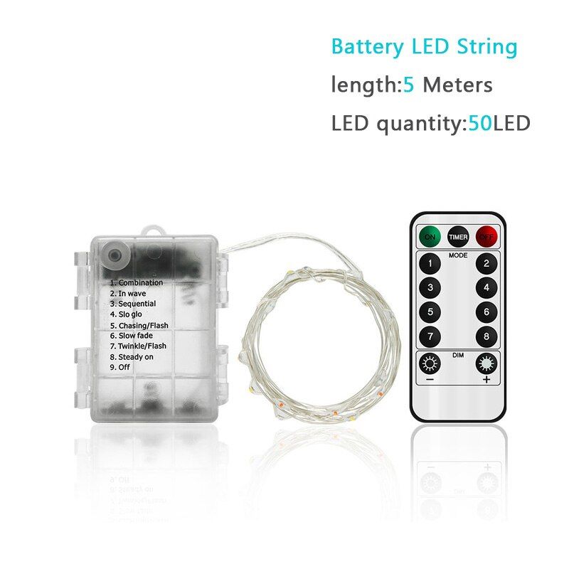 LED Outdoor Solar Lamp String Lights 50 LEDs 100 200 LEDs Fairy Holiday Christmas Party Garland Solar Garden Waterproof 7m 12m--22m solar light--Warm white