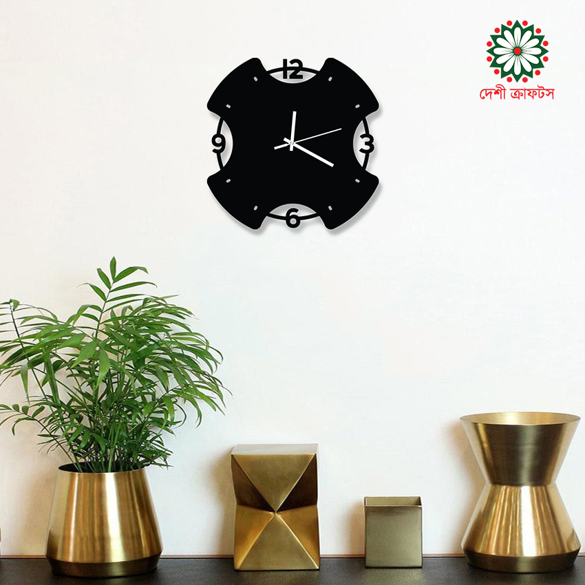 Decorative Wooden Board Wall Clock for Home Décor -1019