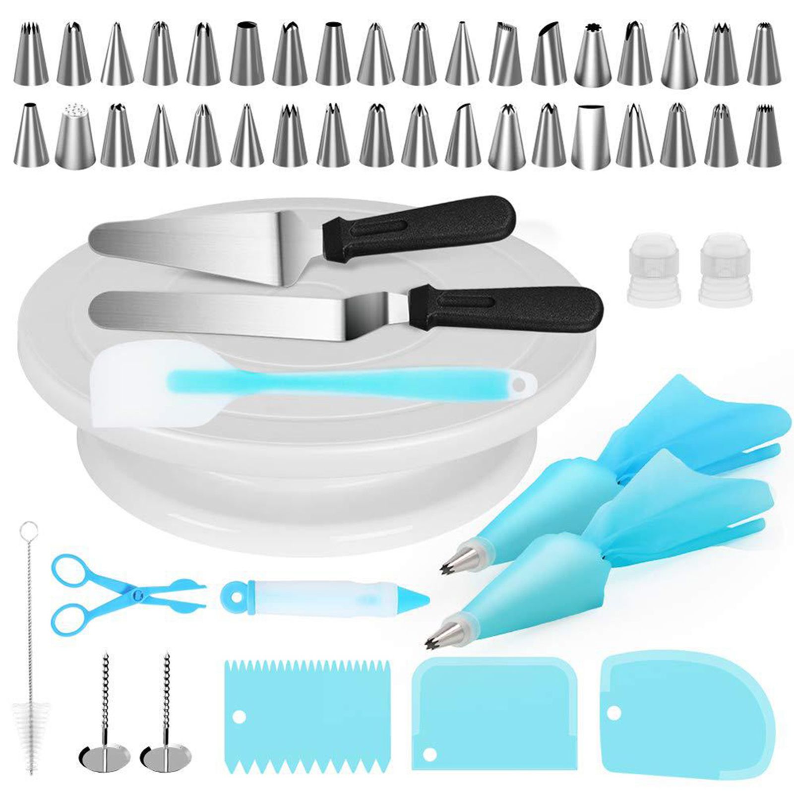 106 pcs Cake Decorating Kit Baking Supplies for Beginners, Suitable Home Kitchen