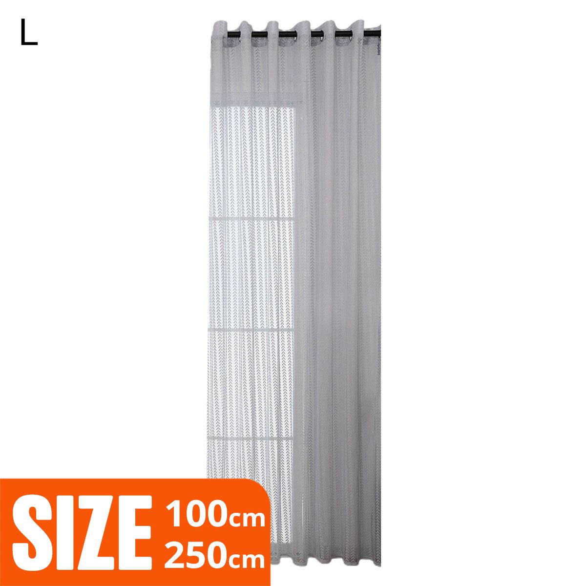 Sheer Curtains Versatile Thick Polyester Sheer Voile Window Treatment Curtain for Home